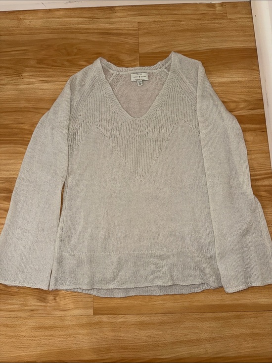 Lucky Brand Sweaters - Lucky Brand Cream V-Neck Knit Sweater